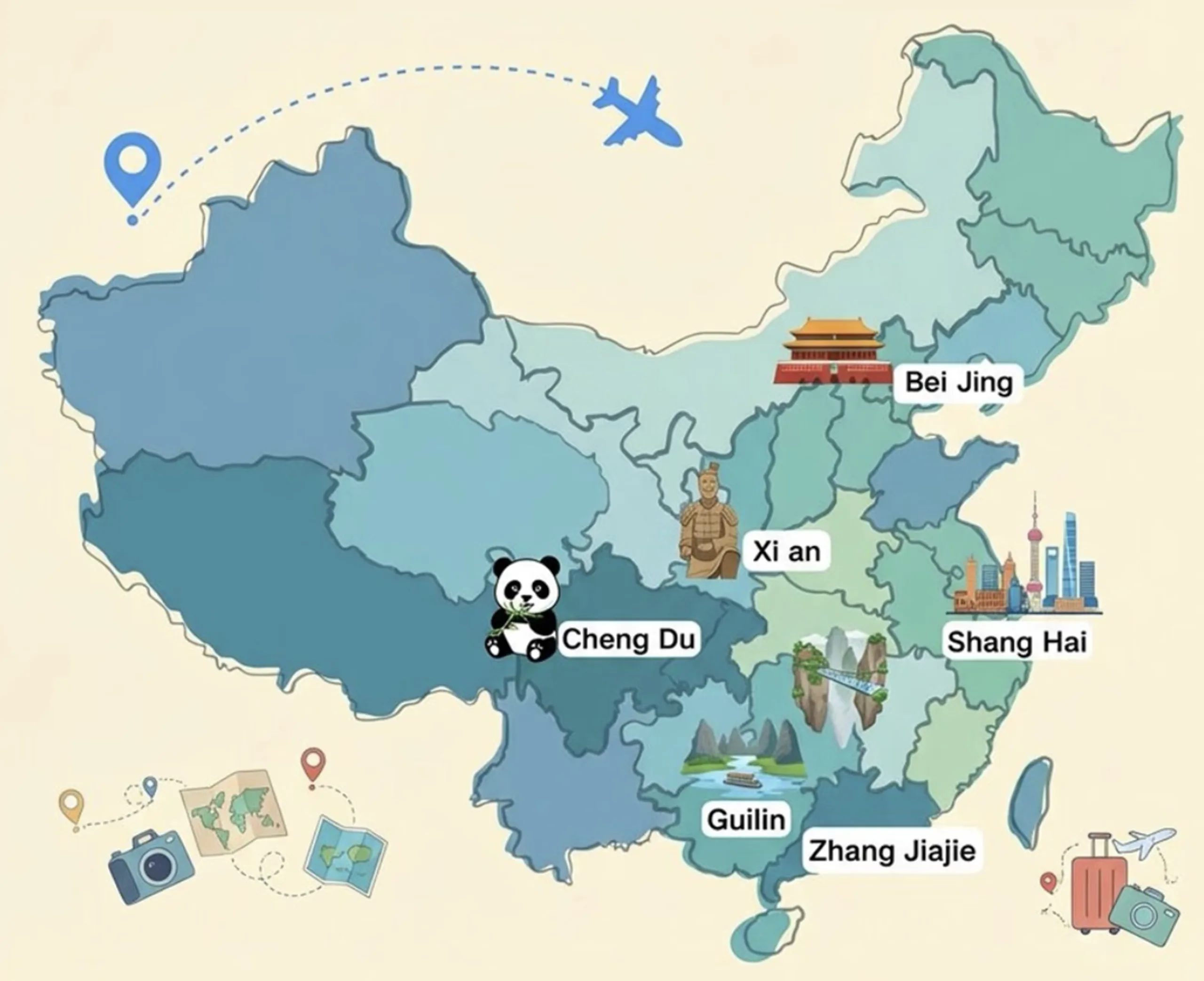 16D15N Classical Beijing - Xi'an - Chengdu - Guilin - Zhangjiajie - Shanghai Tour